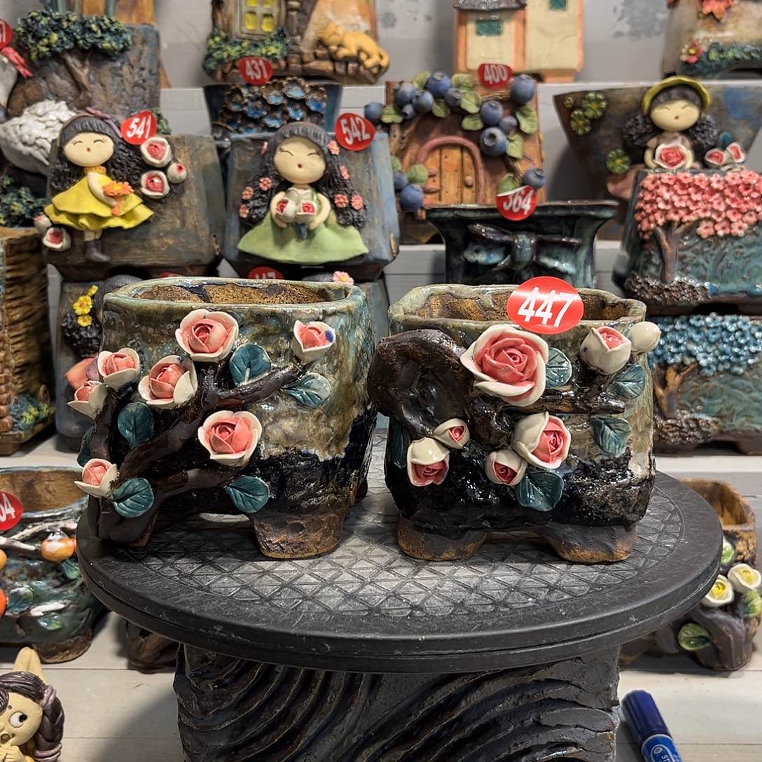 447号陶然花器手工花盆