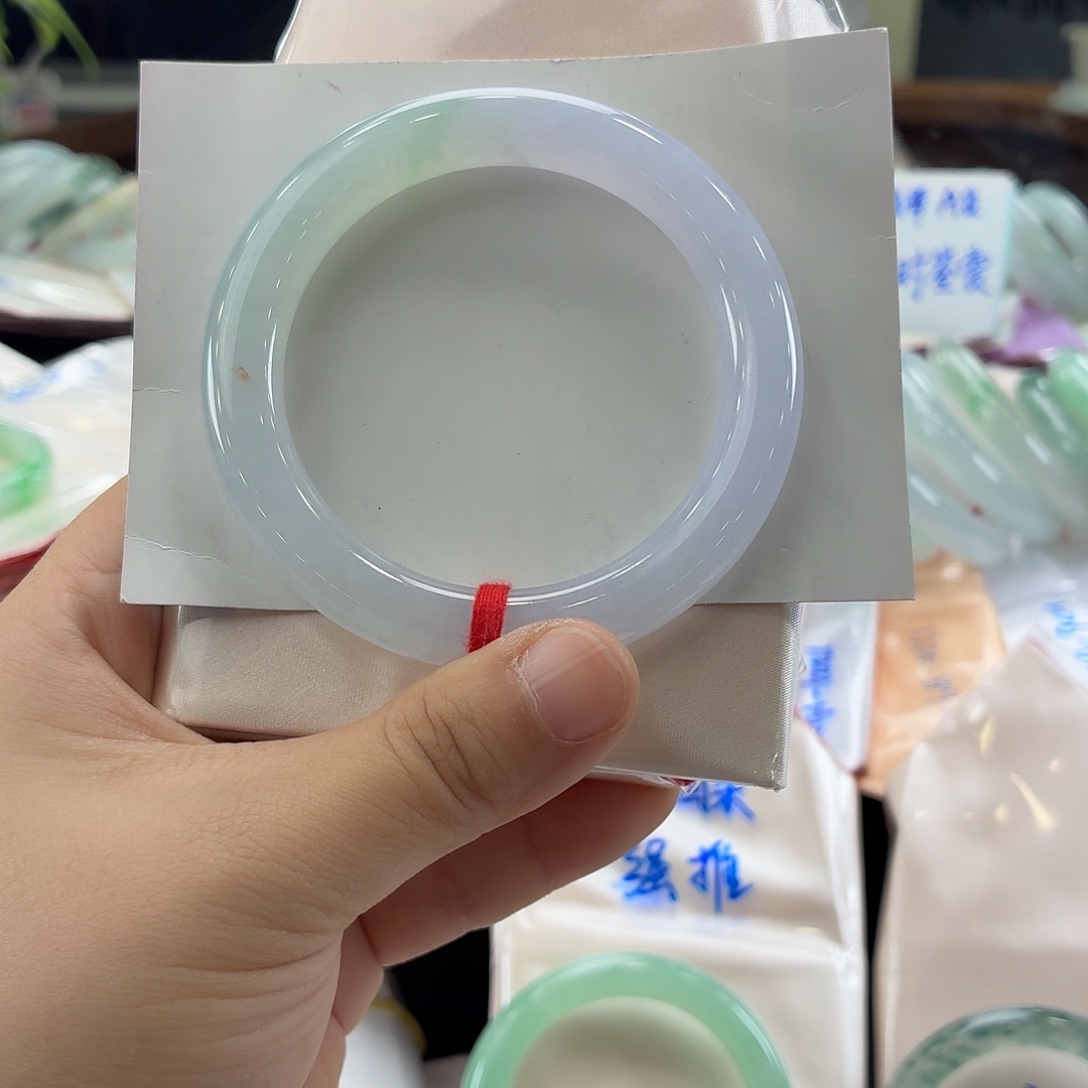 翡翠未镶嵌手镯15号