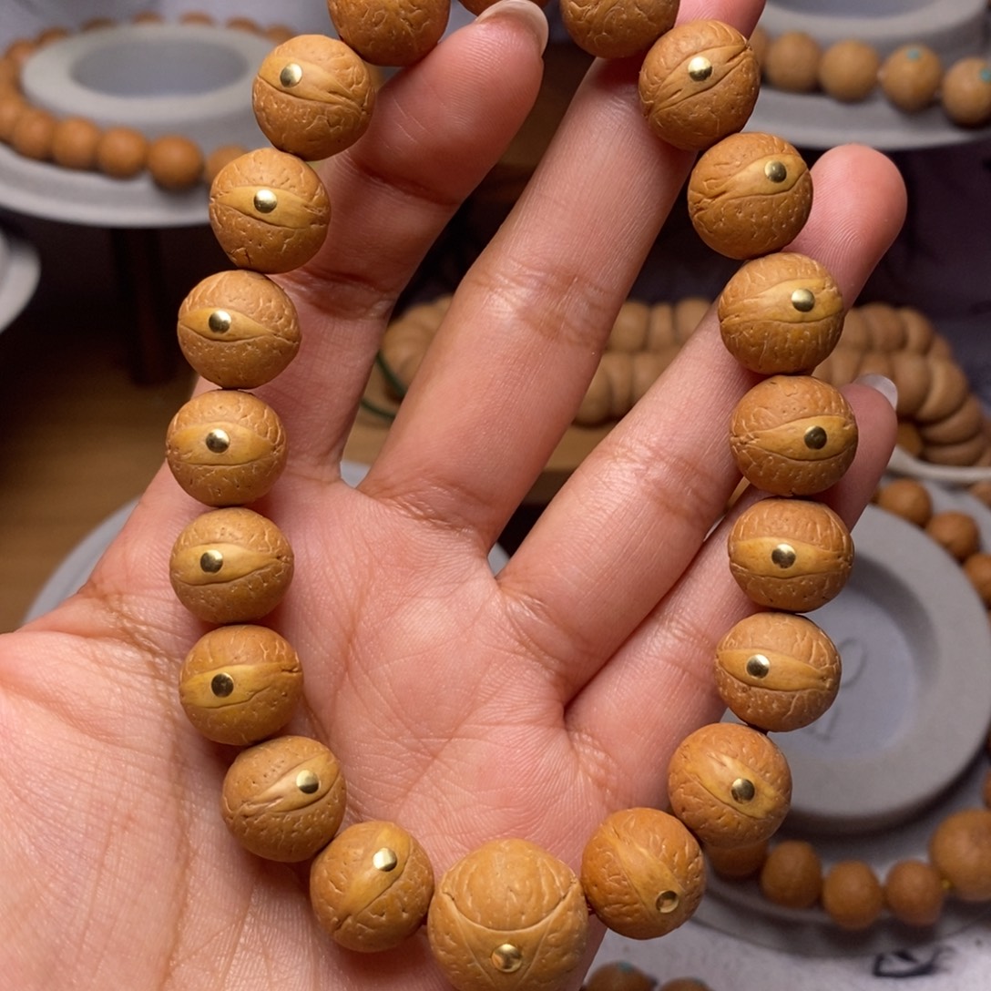 凤眼菩提吊坠手串