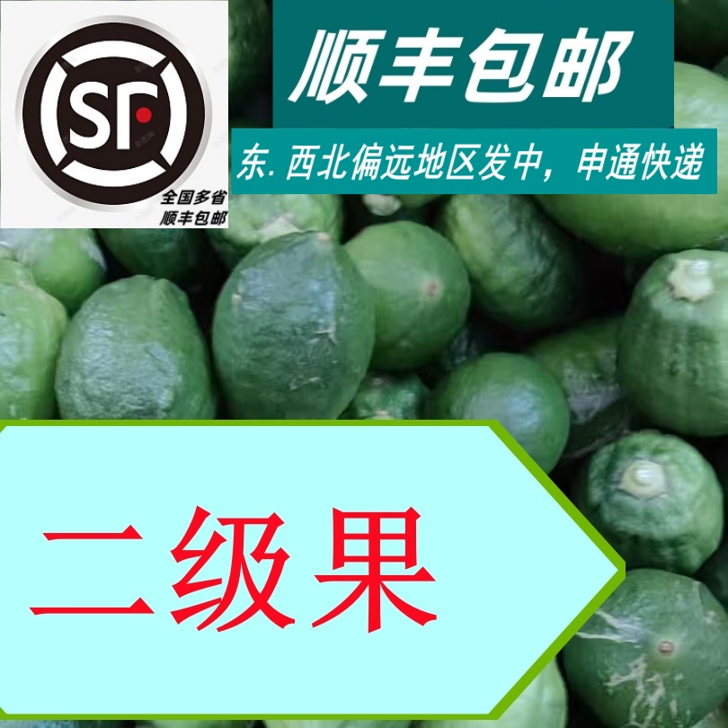 广东鲜果香水柠檬无籽新鲜多汁香气浓郁