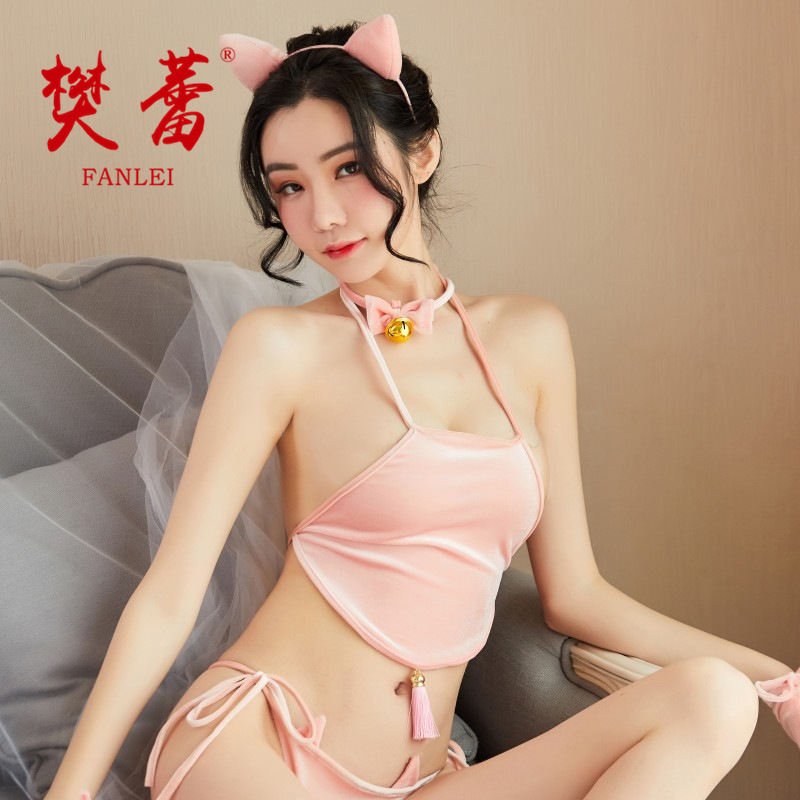 内衣性感可爱 用品猫女郎肚兜睡衣套装367