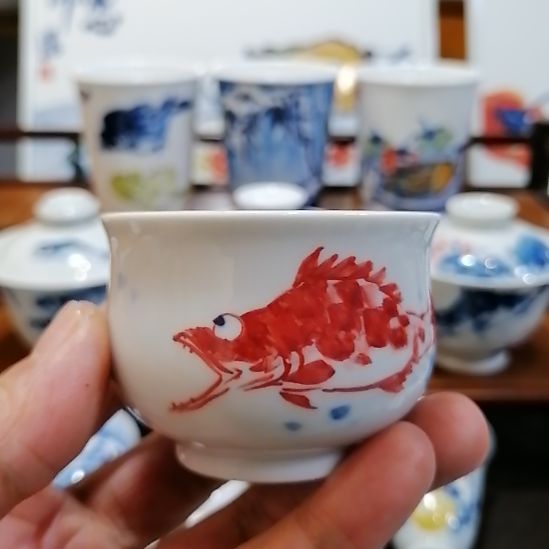 沙***0景德镇陶瓷手绘主人杯