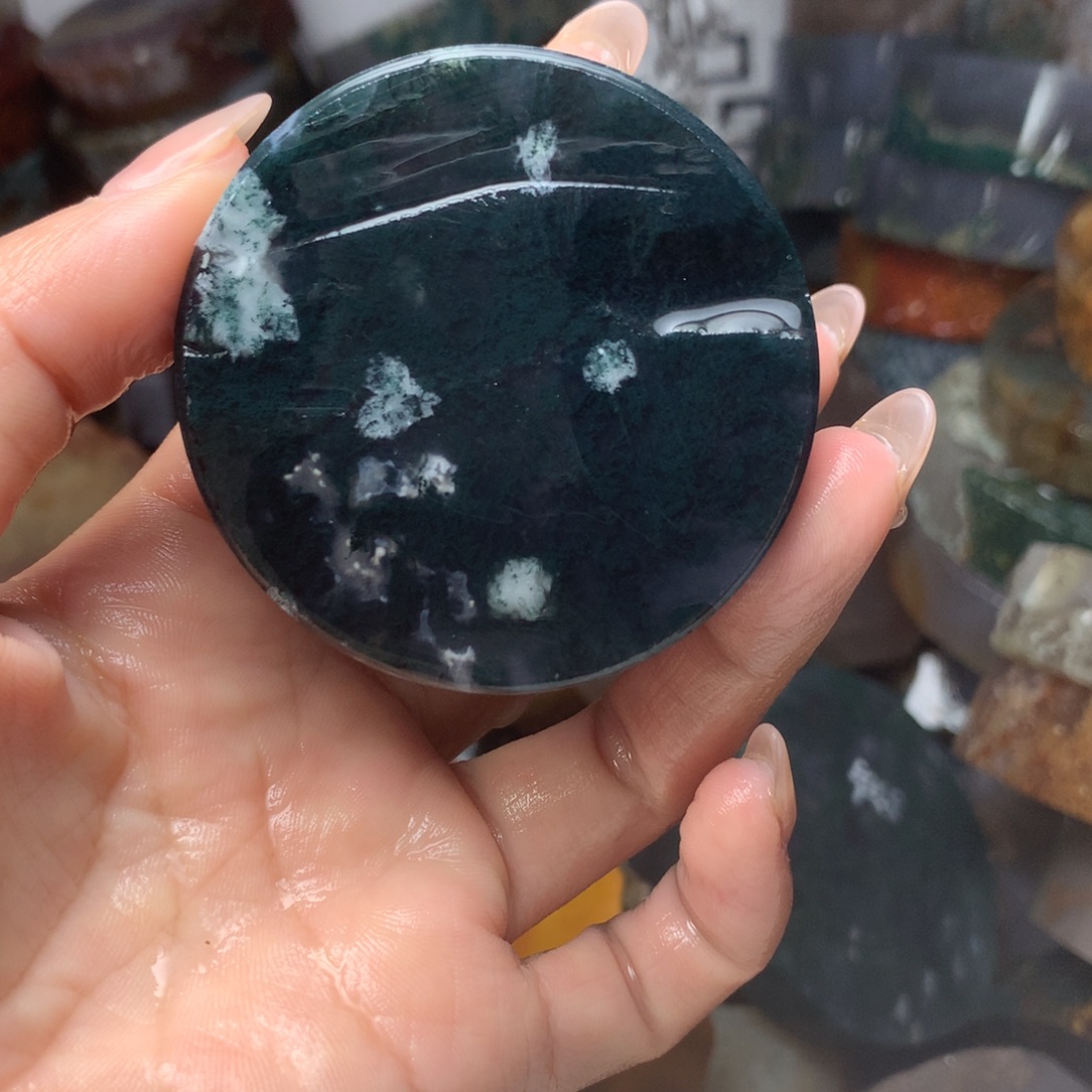 *****定制玛瑙定制圆牌两个