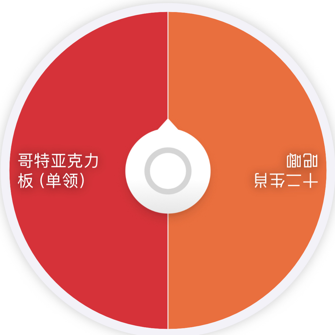 哥特亚克力板一比一转盘（两发保底