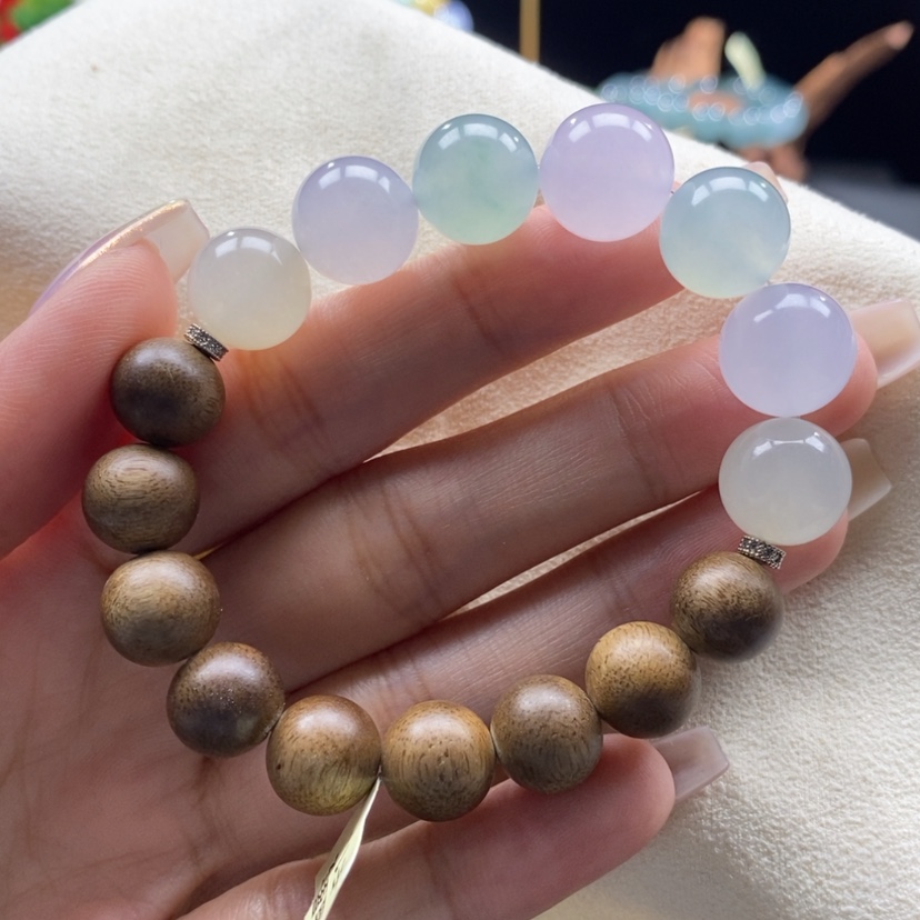 【闪购商品】沉香木手串马卡龙手串卡12+