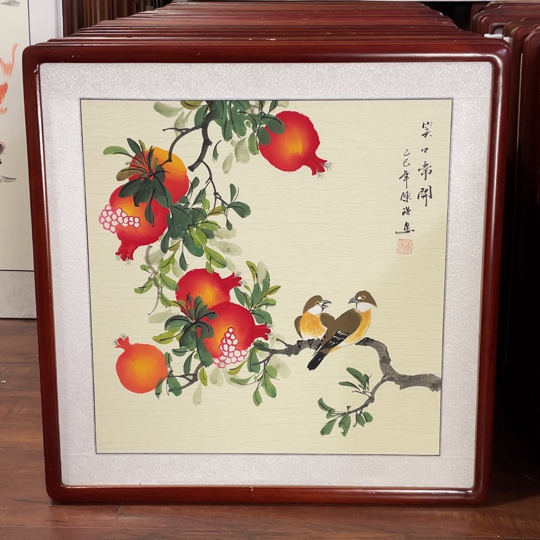 国画带框尺寸63*63厘米