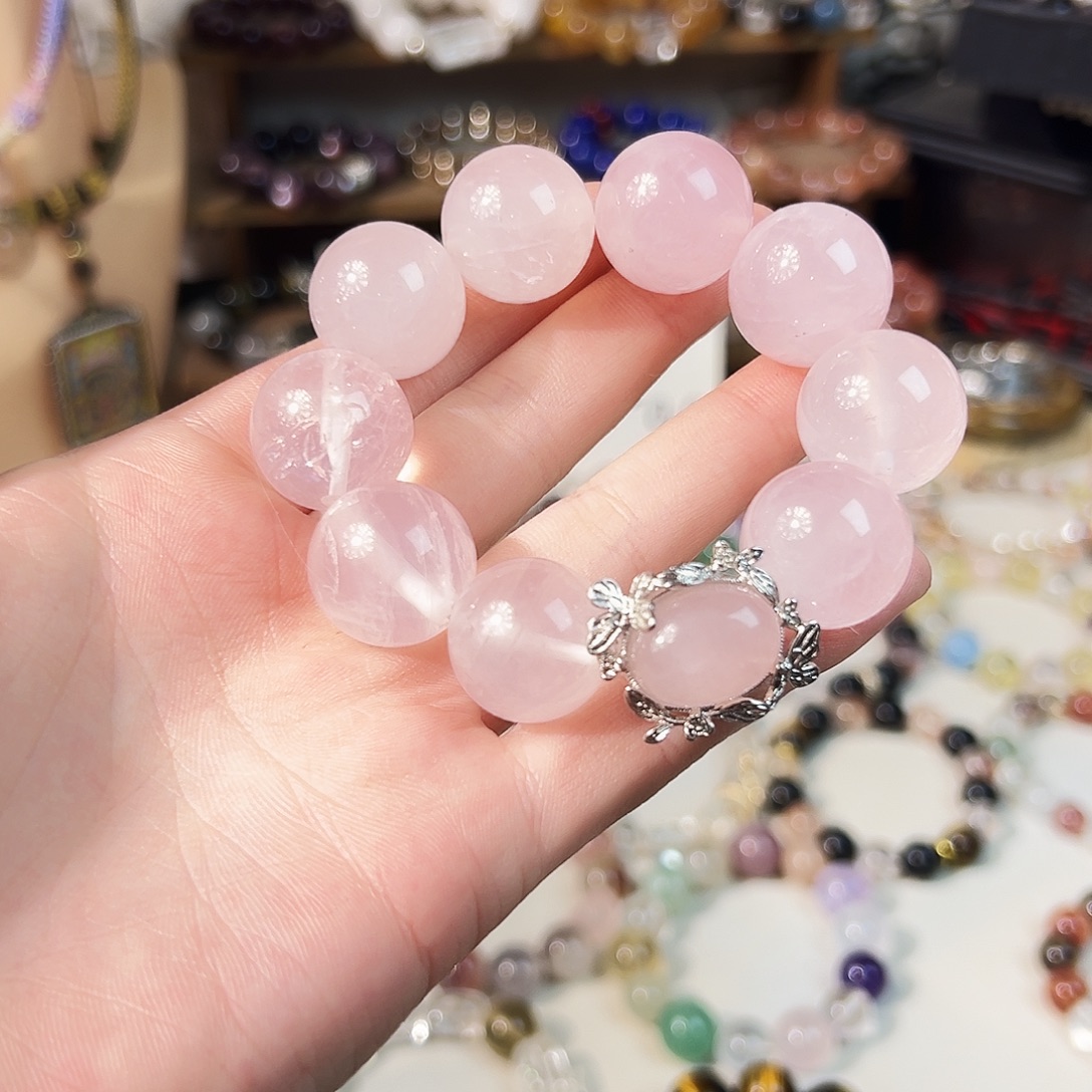 未镶嵌手链水晶大m粉水