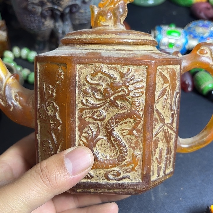 把件白玉菩提一个