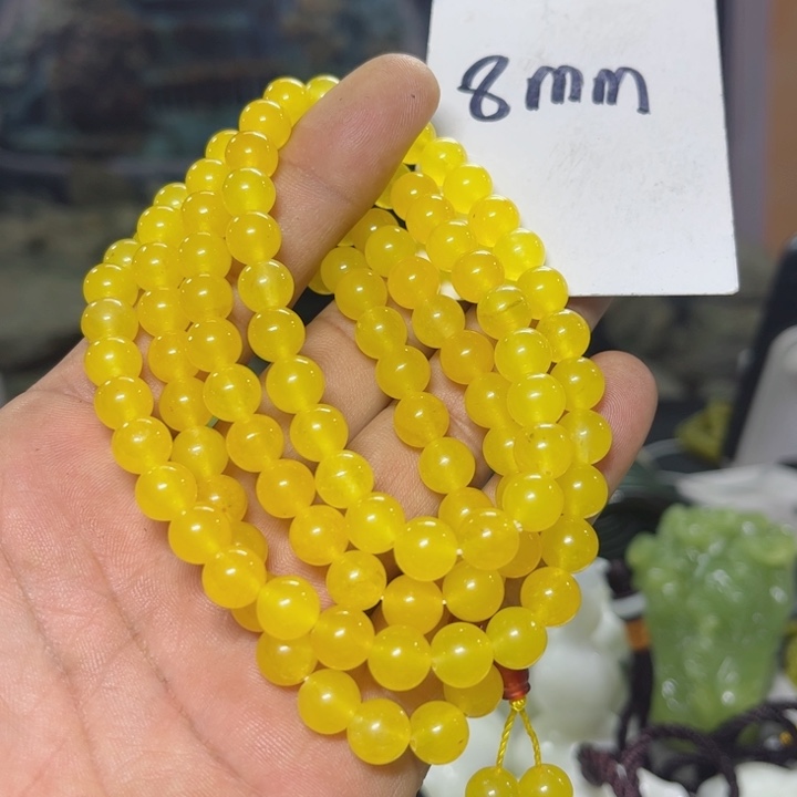 蛇纹石玉项链未镶嵌