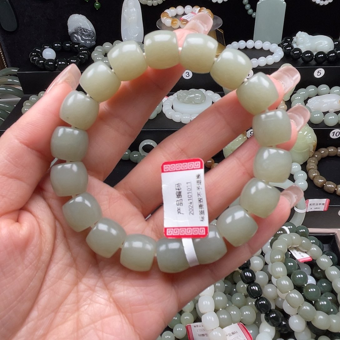 和田玉手串未镶嵌