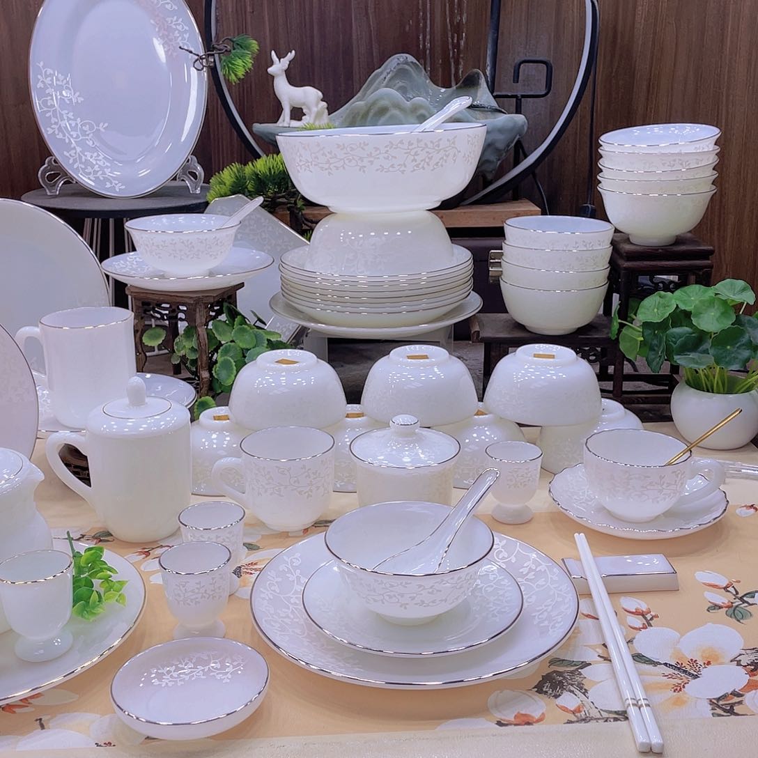 瓷暗香浮动餐具套装