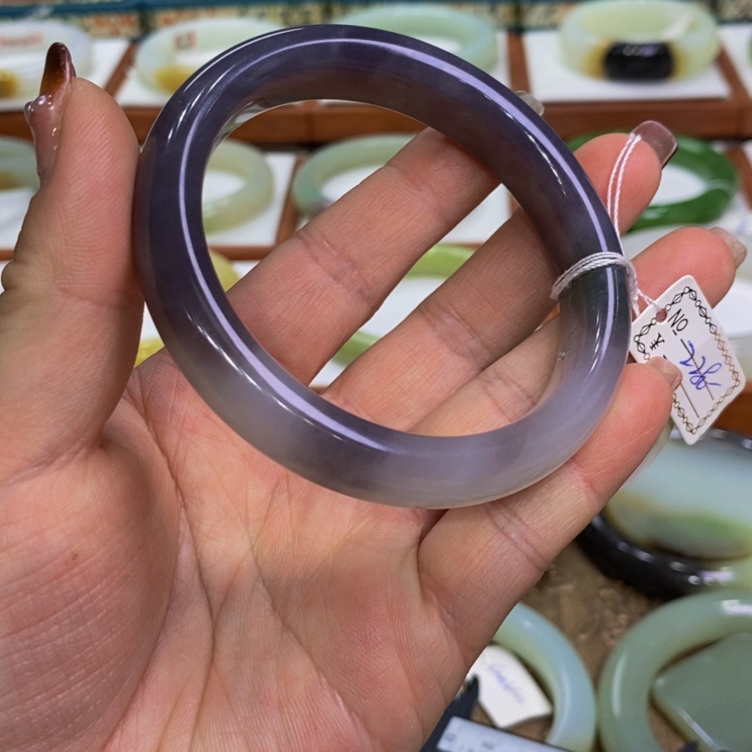 和田玉冰紫57.4未镶嵌