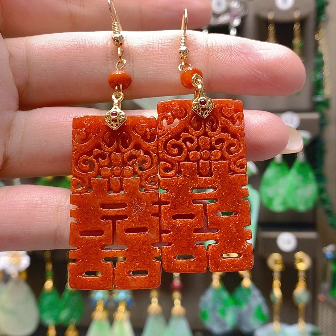 未镶嵌翡翠耳饰翡翠