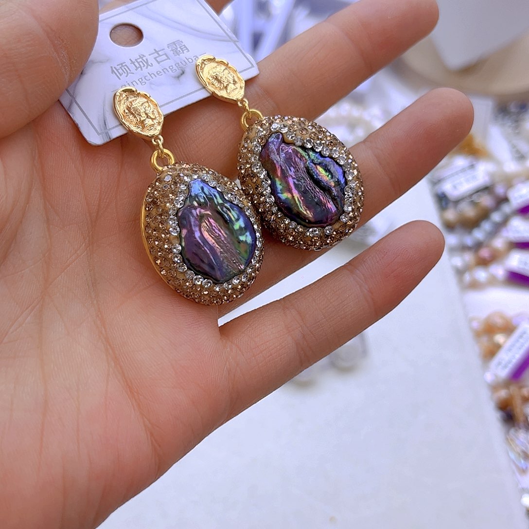 银S925镶嵌淡水珍珠项链定制56