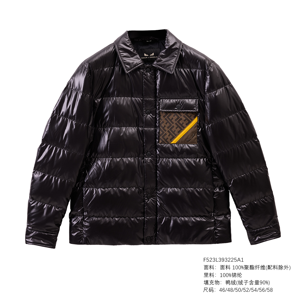 FENDILOR小怪兽25年秋冬款男士羽绒服 F523L393225A