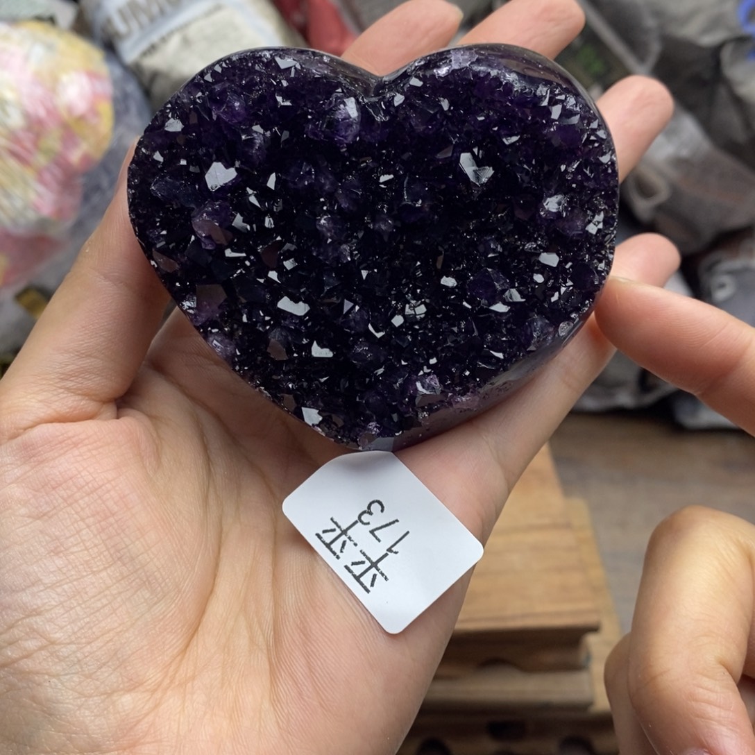 紫晶珠宝半成品未镶嵌