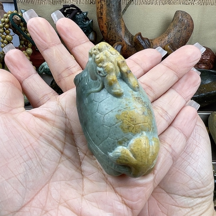 岫岩河磨玉（透闪石质玉）把件未镶嵌ƪ****雅