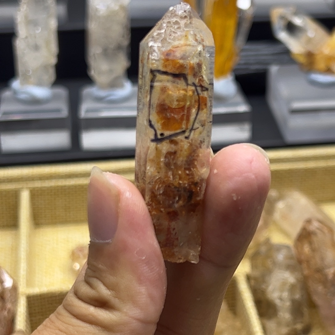 石材红泥权杖大油胆可动