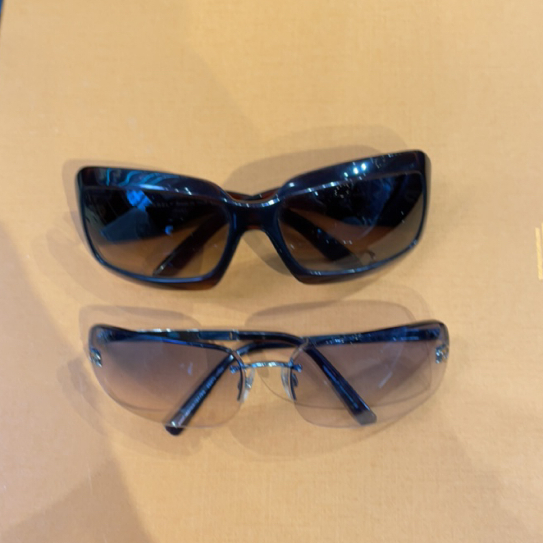 95新 Chanel/香奈儿 夏七中古/香奈儿dm眼镜渐变蓝色