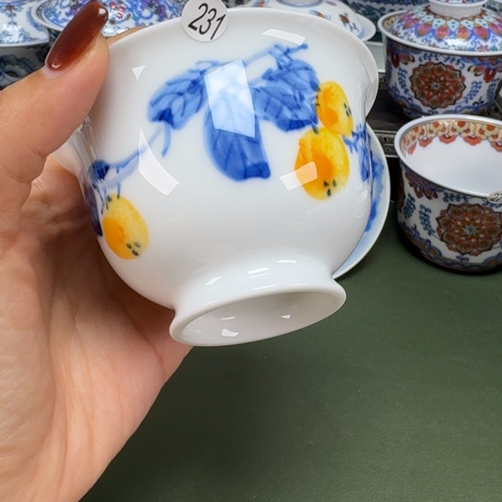 沙沙手工手绘茶具231