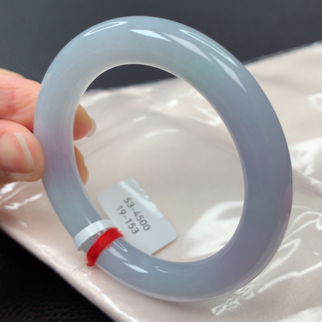 【闪购商品】翡翠手镯未镶嵌我****～52圆条19153-52