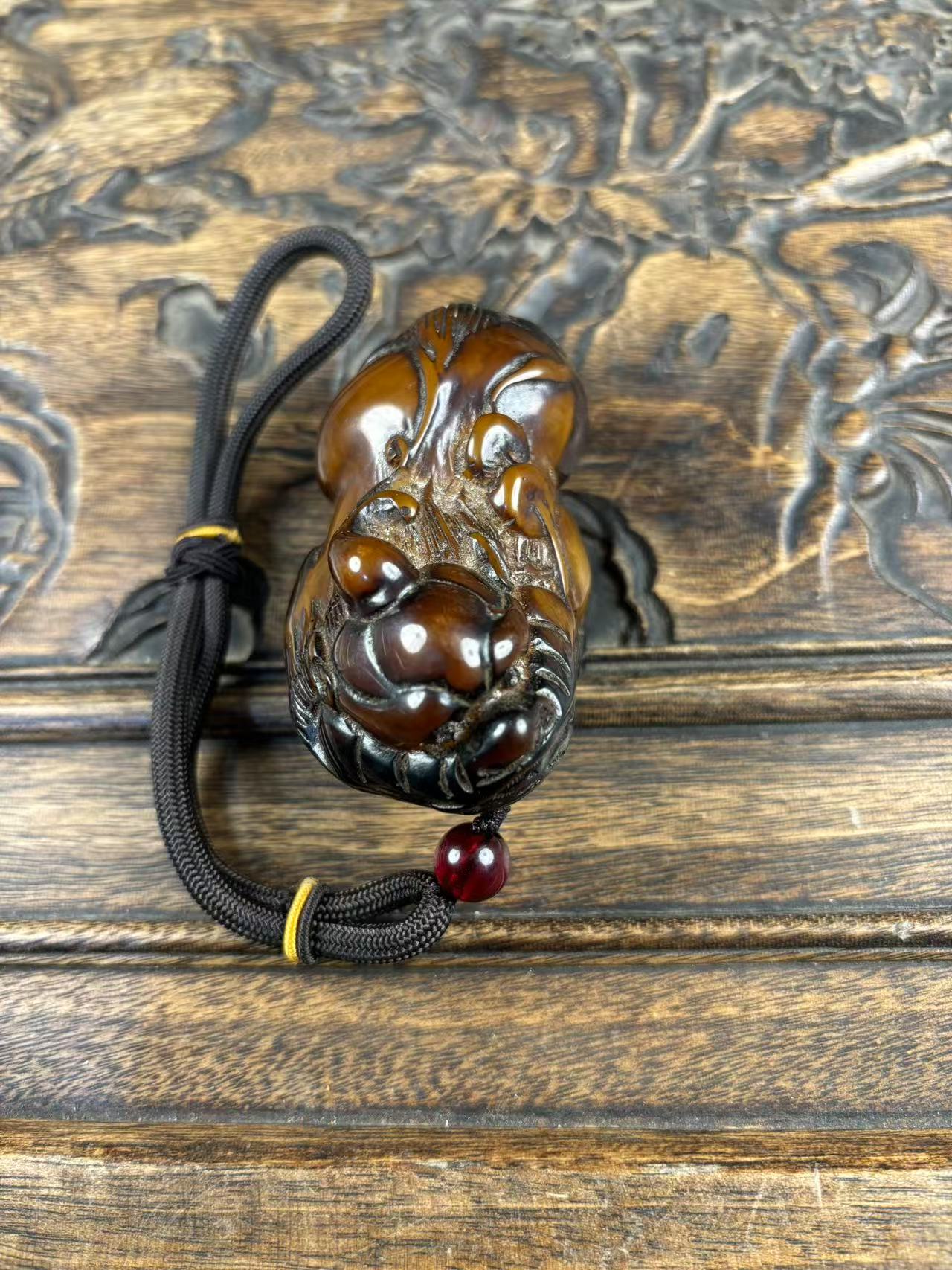 老蜜蜡小貔貅一个【以直播间实物为准]