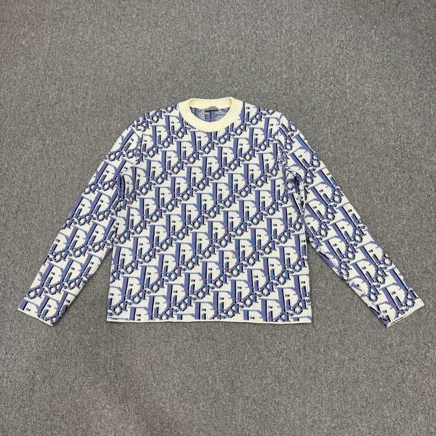 99新 DIOR/迪奥 16067438 nz Dior迪奥 满印针织毛衣 M码99新