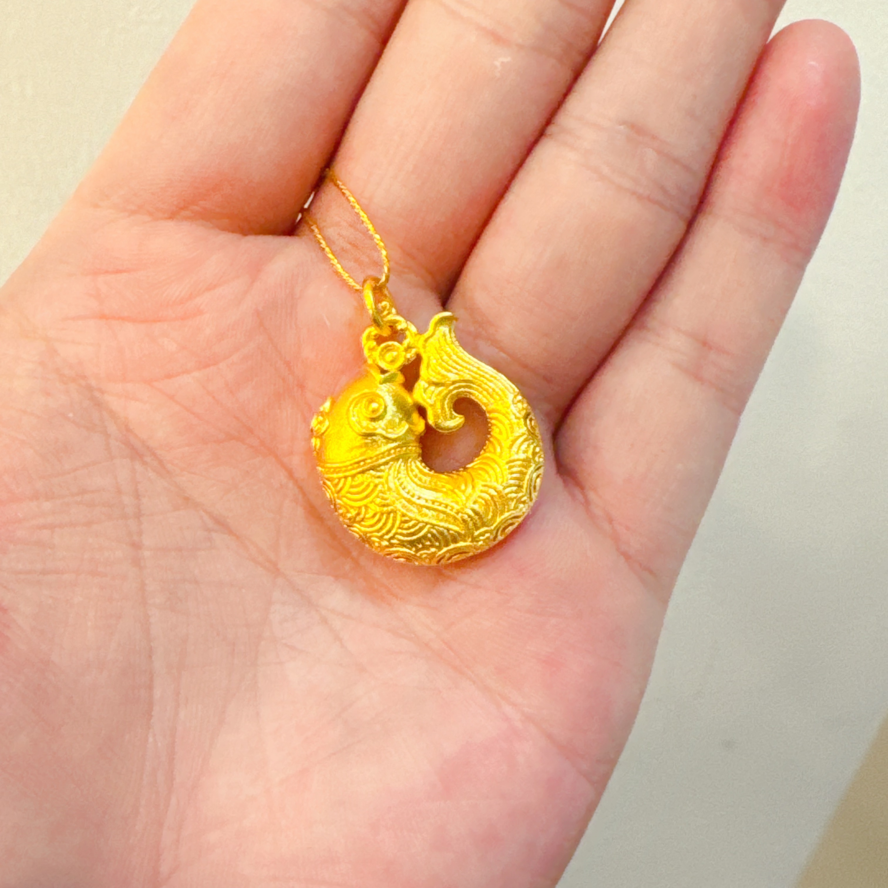 吊坠足银 小花鱼吊坠