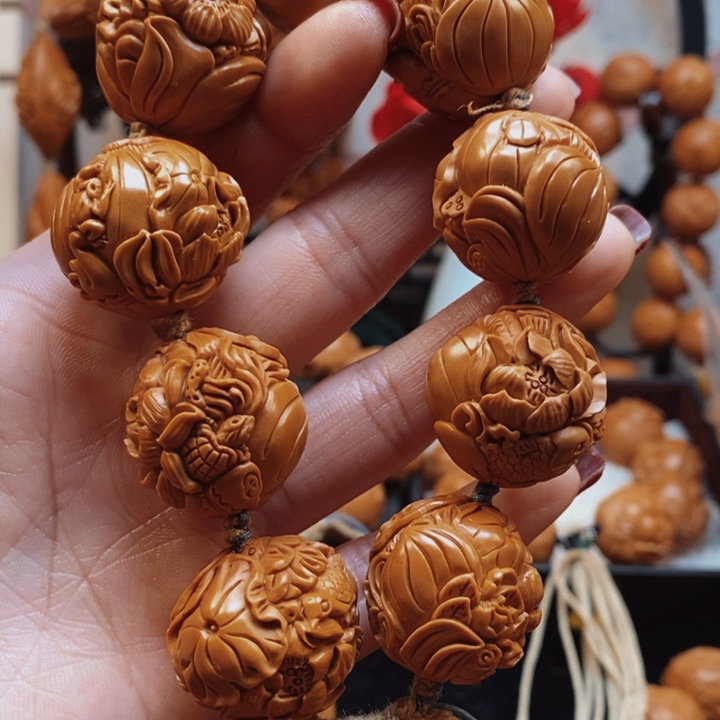 橄榄核手串/手链荷花鱼荷花鱼2.5