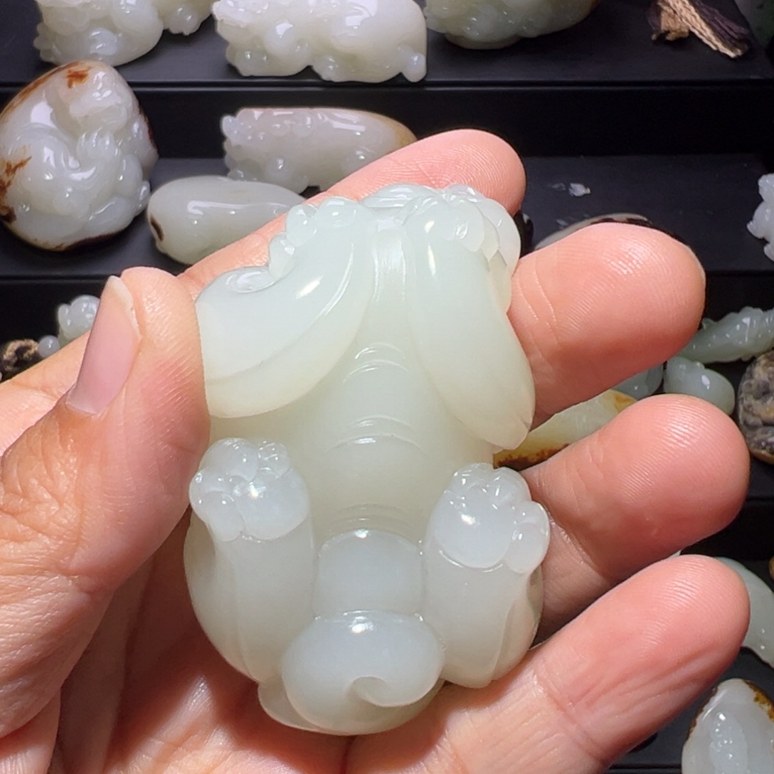 释***然和田玉未镶嵌颈饰