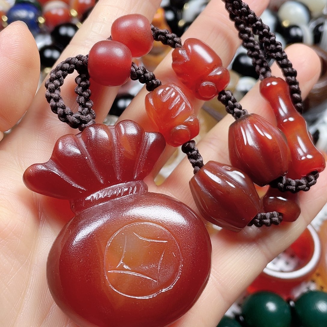 玛瑙/玉髓挂件未镶嵌