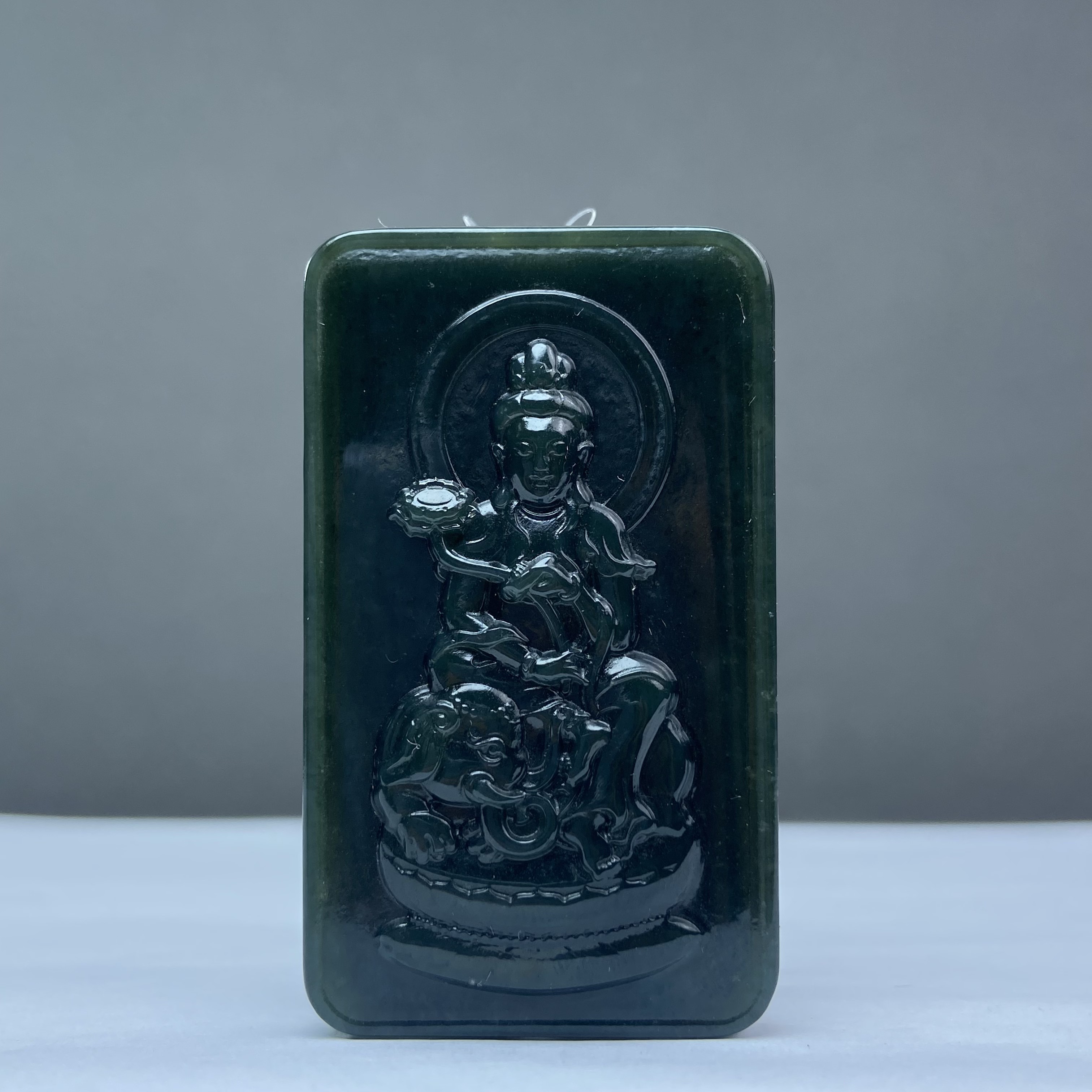 QH2029 和田玉 普贤菩萨