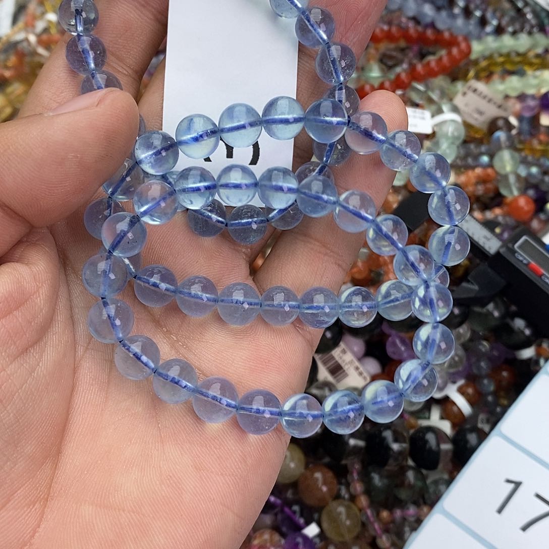 未镶嵌手链海蓝宝石手链多样性发一