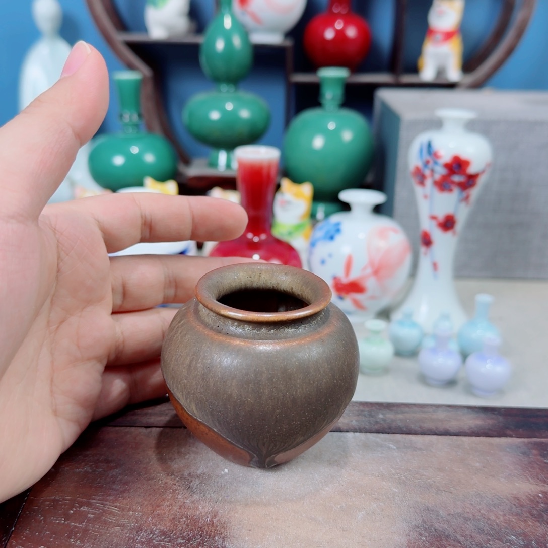 陶瓷手工小花器摆件