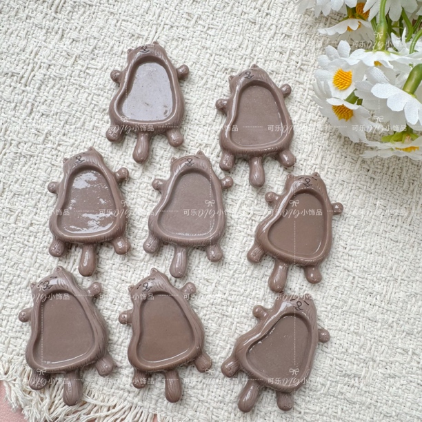 【咖色小猫盘】可乐定制树脂配件