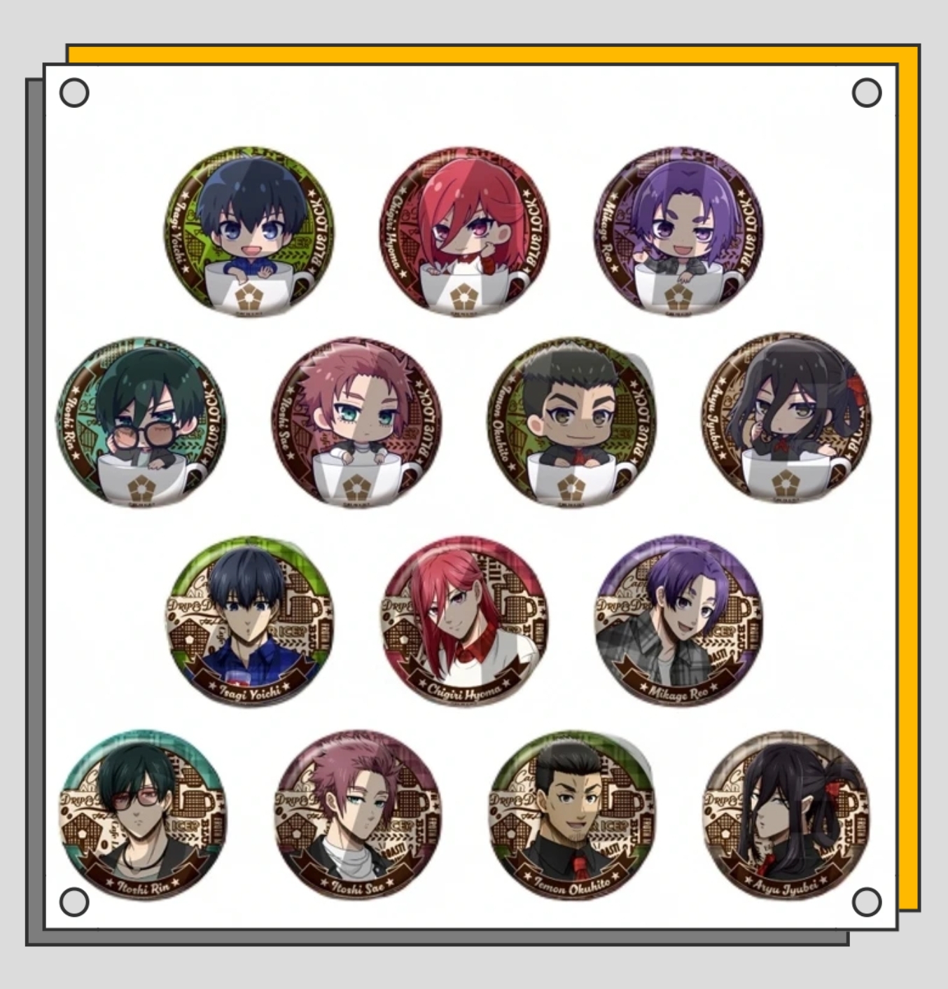 【蓝色监狱】kalita联名cafe咖啡时光吧唧 盲盒代拆