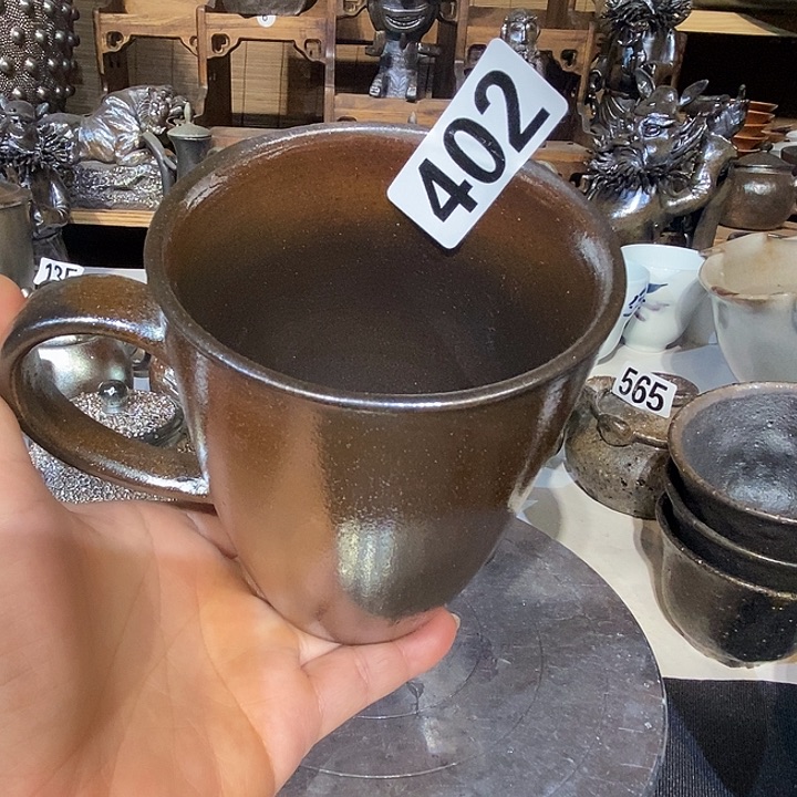 高温柴烧陶泥火痕杯