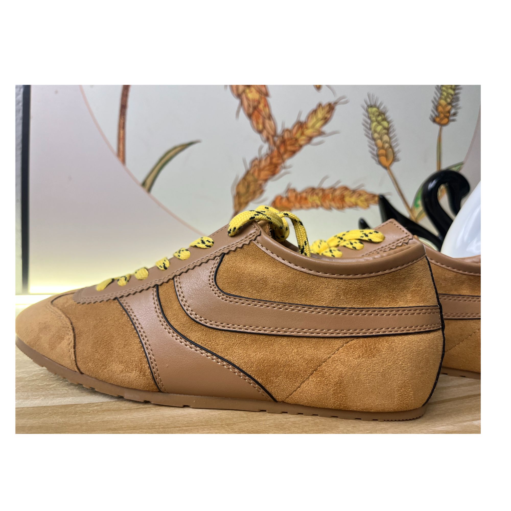 Me Tn“轻盈暴走”阿甘系列德训鞋女春2025新款经典棕色时尚潮流