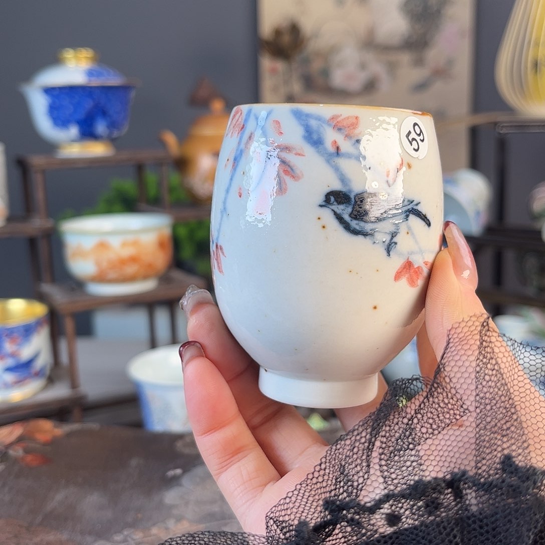 杯景德镇陶瓷茶杯多人