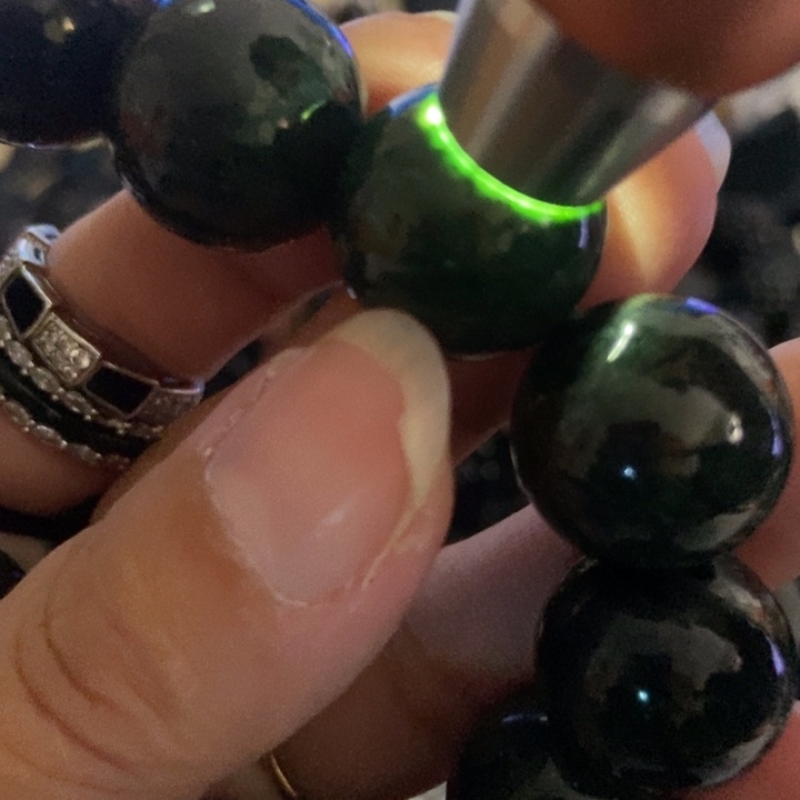 翡翠未镶嵌手链墨翠18黑墨色