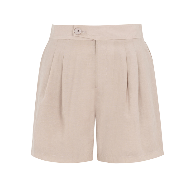 【直播专享】商场同款新品简洁宽松莱赛尔短裤N204A32519B