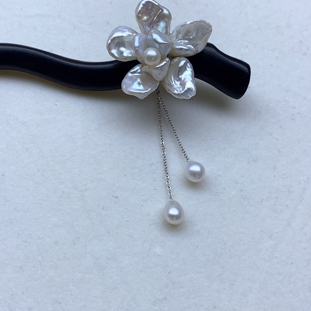 K***.发簪合金淡水珍珠