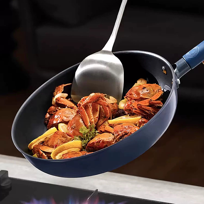 ASD/爱仕达0涂层钛晶不粘煎锅家用平底锅炒菜锅燃气电磁炉专用