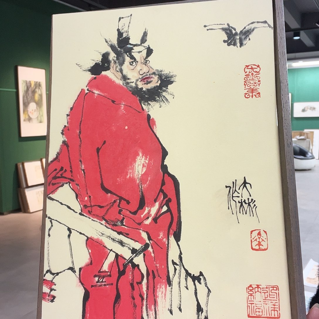 国画张彬带框精装裱福利