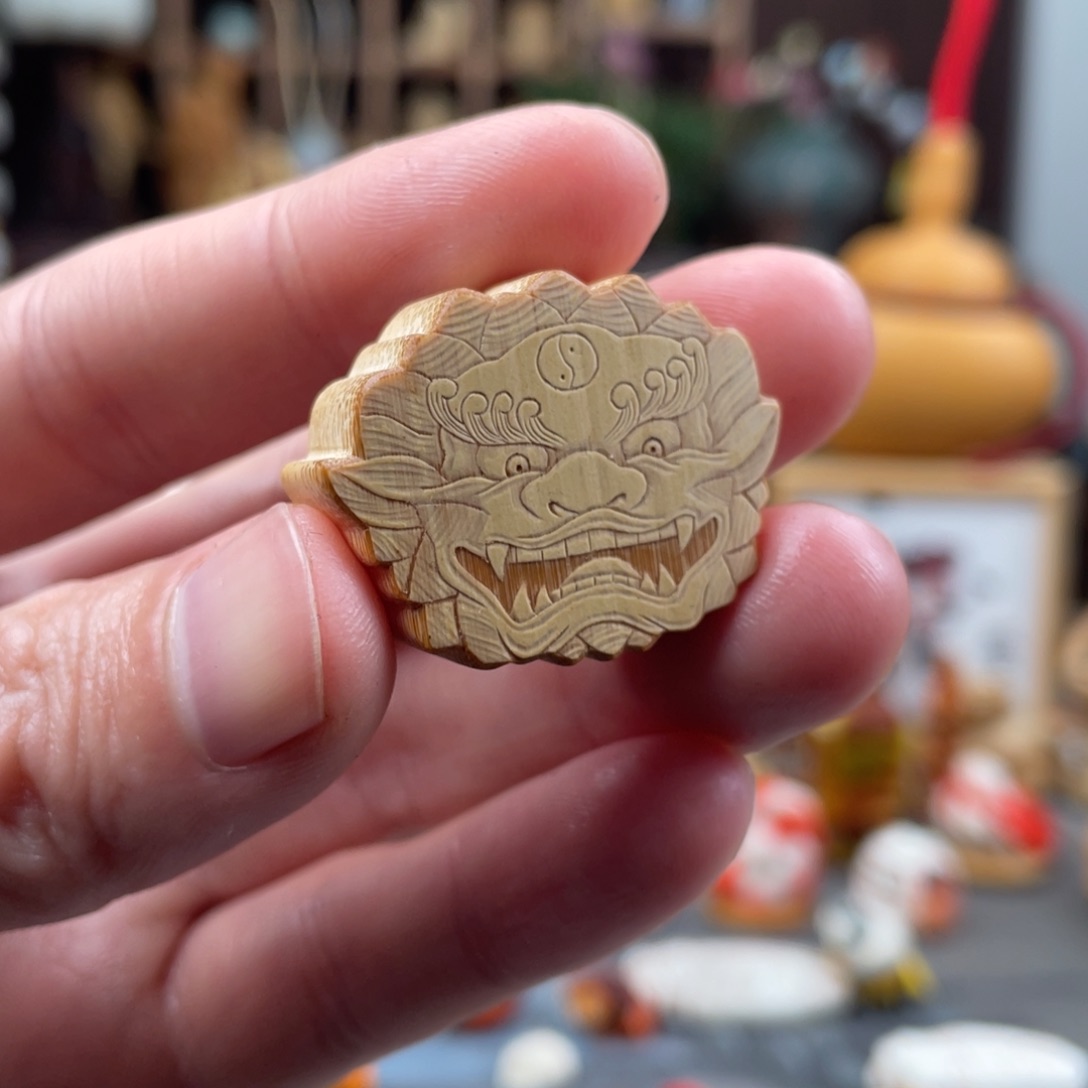 木方颜竹木艺术把件