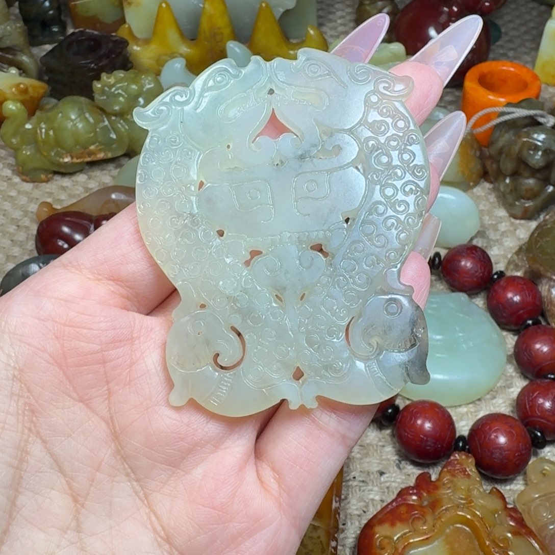 吊坠白玉菩提挂件