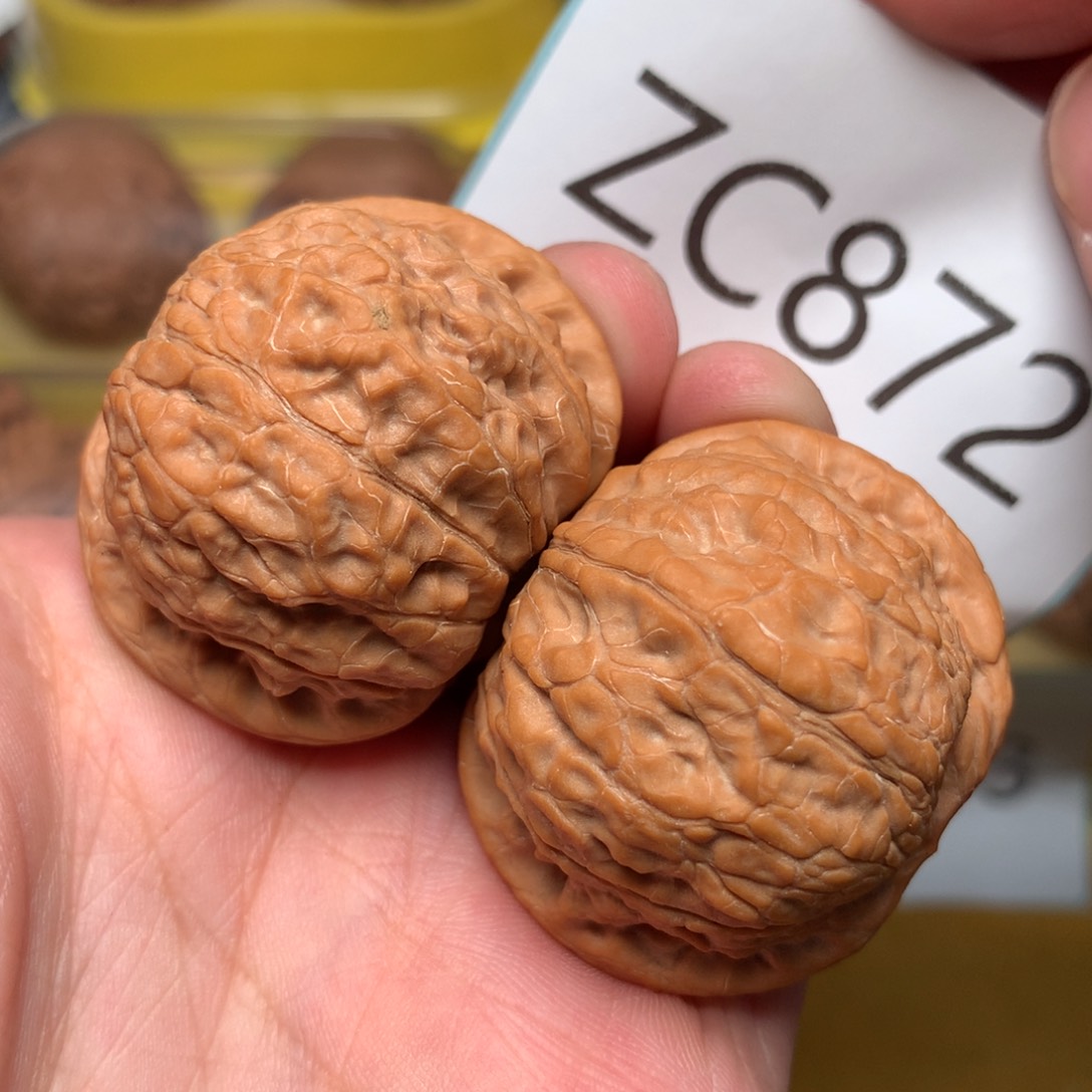 文玩核桃把件肉球乾隆磨38