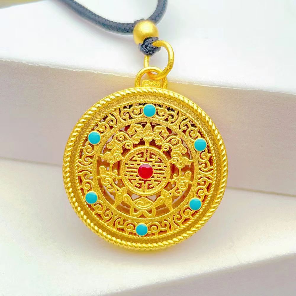 吊坠 五福圆满吊坠  时尚双面国潮