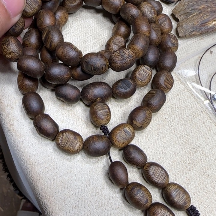 沉香木手串奇楠沉香留疤长串47g