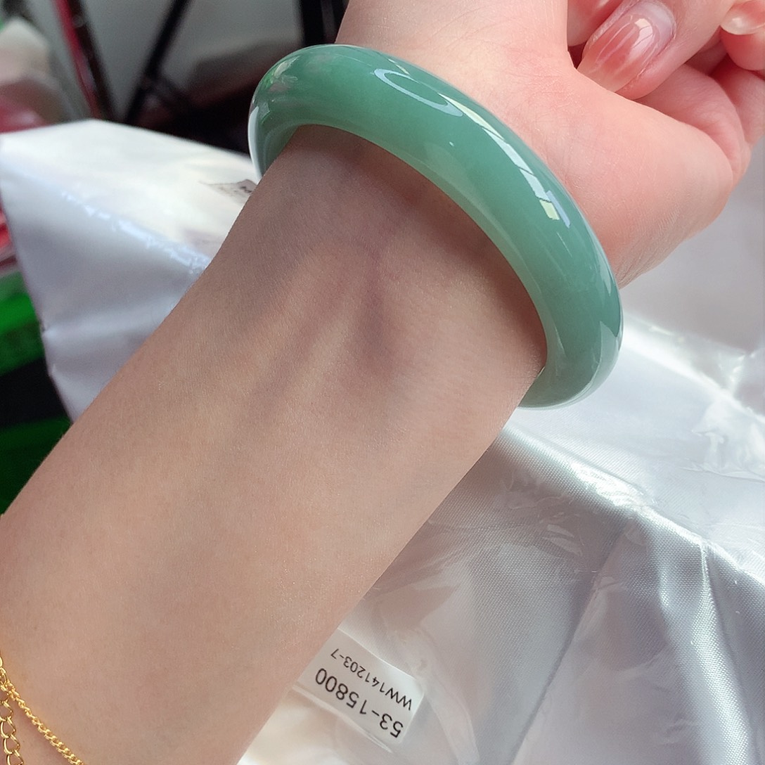 翡翠手镯未镶嵌天然A货翡翠53/54